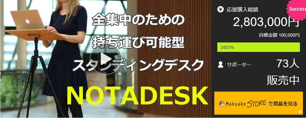 【2,803,000円！】巣ごもり生活もこれで快適！　さまざまな場所で作業ができる『どこでもＰＣデスク』